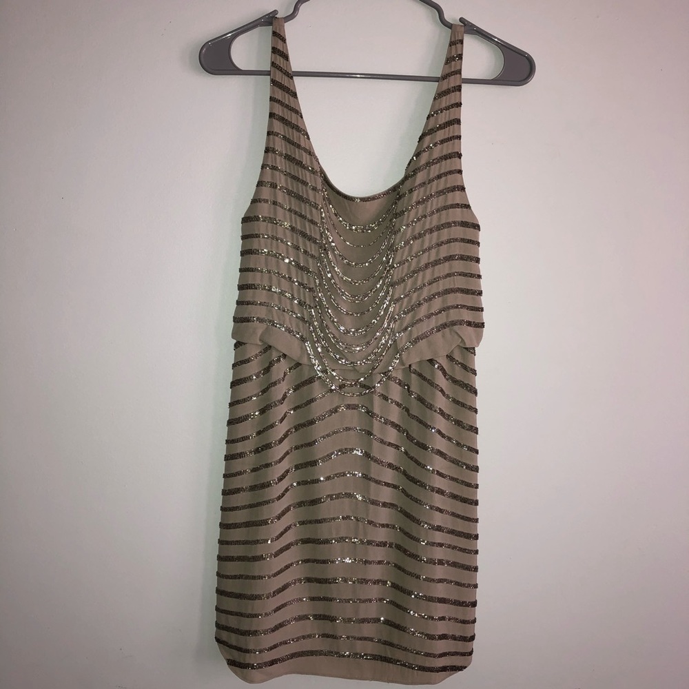 Alice + Olivia beaded gabby blouson dress